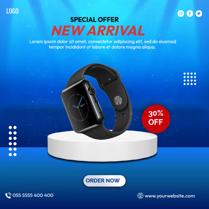 Copy of Smart Watch Sale PosterMyWall