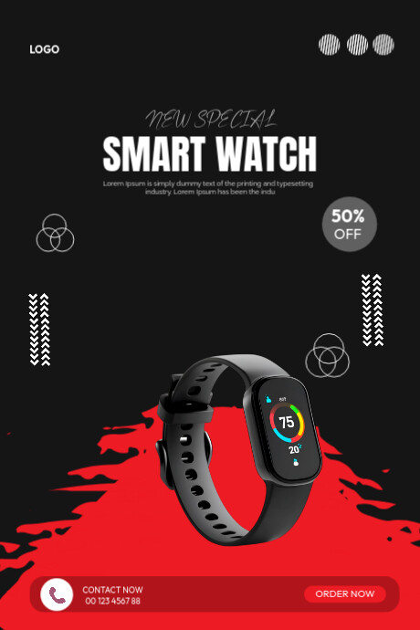 Smart watch sale template Imagem do Tumblr