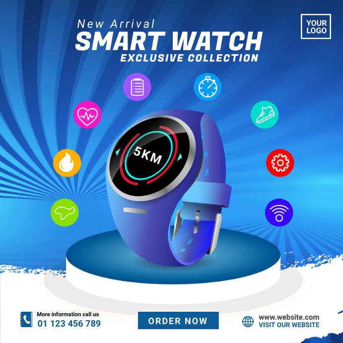 Smart Watch Template PosterMyWall