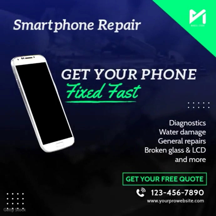 Copy of Smartphone Mobile Repair Services Video | PosterMyWall