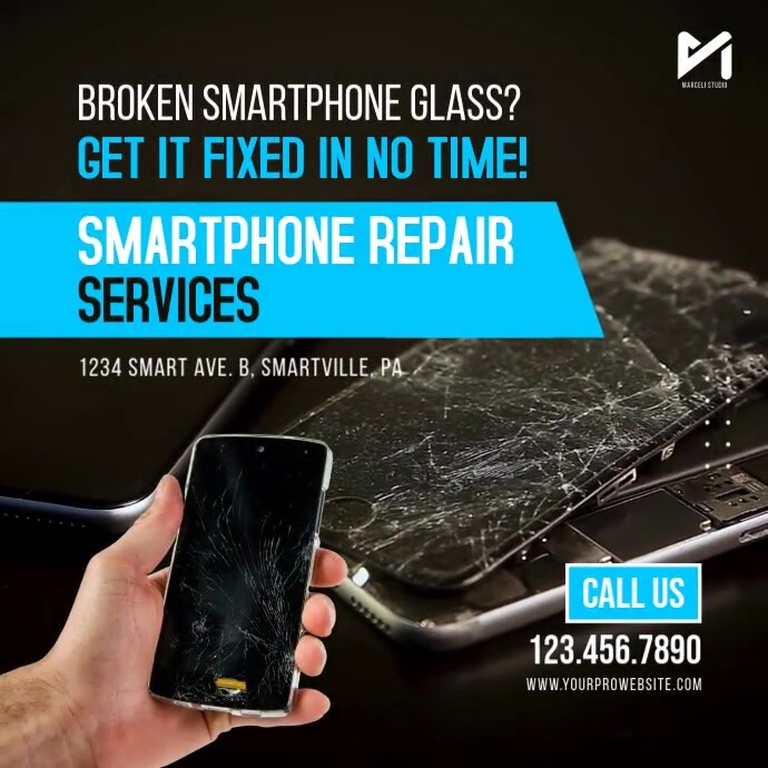 Copy of Smartphone Mobile Repair Services Video Ad | PosterMyWall