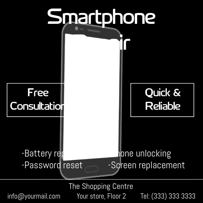 Smartphone Repair Animation Video Ad Template Postermywall