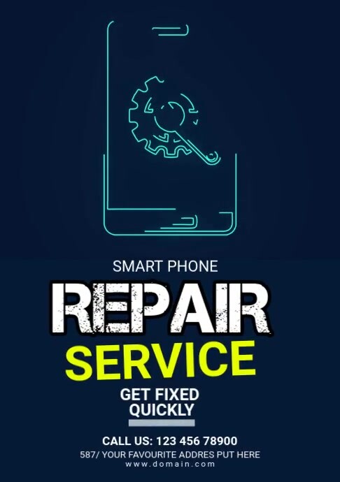 Smartphone Repair Services Ad Template | PosterMyWall