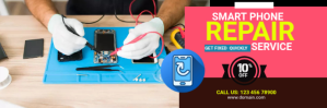 Smartphone Repair Services Ad Template Encabezado de Twitter