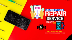 Red Smartphone Repair Services Ad Template YouTube-miniature