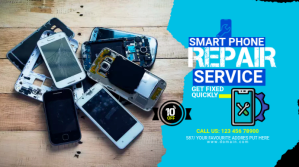 Blu Smartphone Repair Service Coverfoto til YouTube-kanal Template