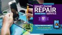 Smartphone Repair Services Ad Template Заголовок блога