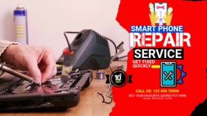 Red Smartphone Repair Services Ad Template YouTube-miniature