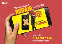 Smartphone Repair Services Ad Template Postal