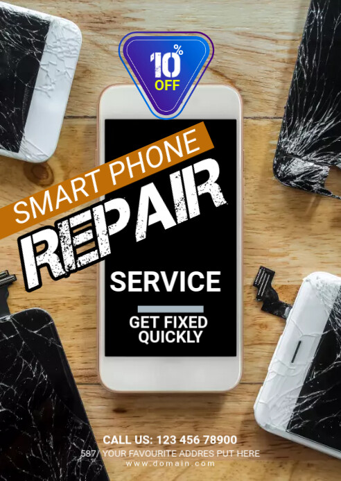 Copy of Smartphone Repair Services Ad Template | PosterMyWall
