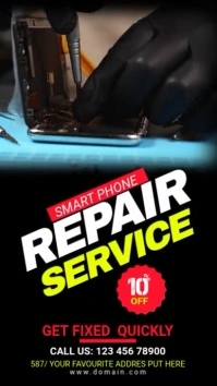 Smartphone Repair Services Ad Template Status WhatsApp