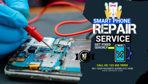 Smartphone Repair Services Ad Template Blog Header