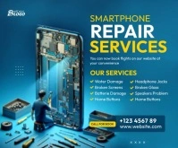 Smartphone Repair Services Ad Template Medium Rectangle