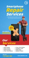 Smartphone Repair Services Banner 易拉宝 3' × 6' template