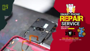 Smartphone Repair Services Digital Display template