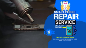 Smartphone Repair Services Digital Display template