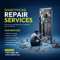 Smartphone Repair Services  Instagram Post template