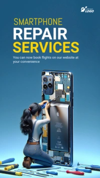 Smartphone Repair Services  Instagram Story template