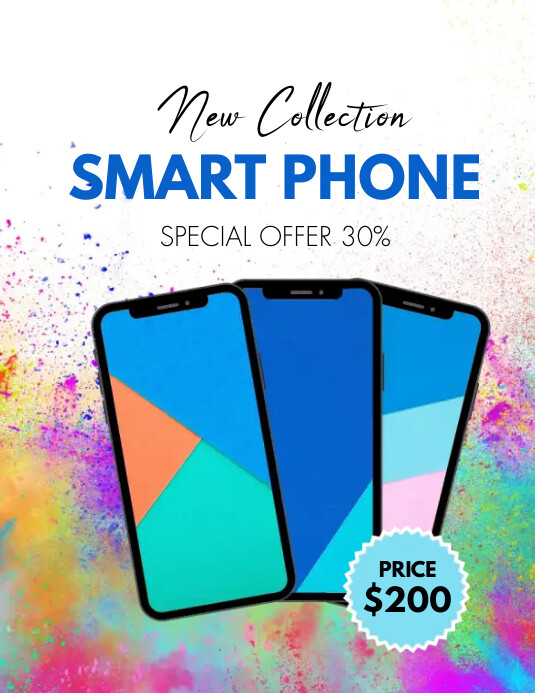 Cell Phone Raffle Flyer Plantilla de smartphone sale flyers | PosterMyWall