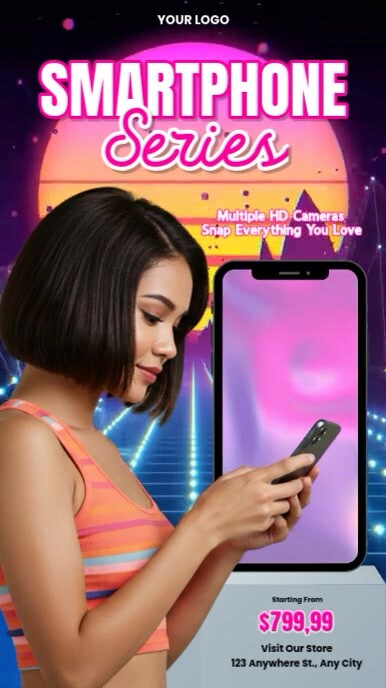 Smartphone Series Ads Instagram Reel template