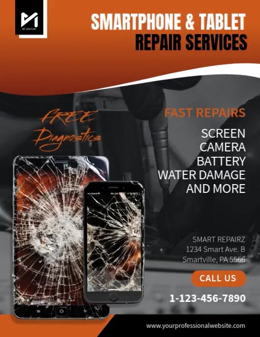 Illustration of Tablet Repair Service