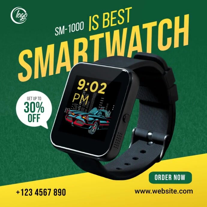 Smartwatch Sale Ad Template PosterMyWall smartwatch-sale-ad-template-postermywall