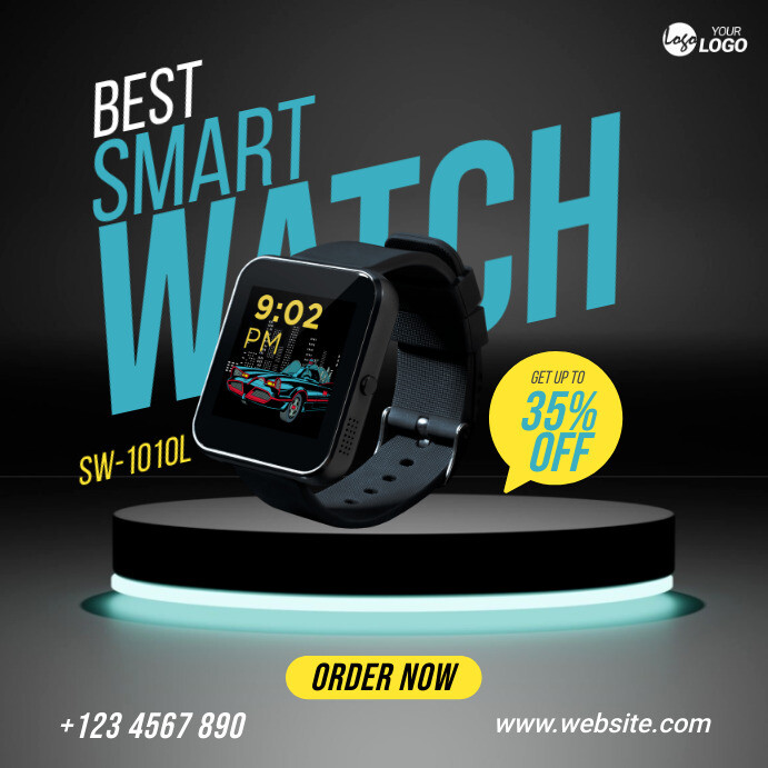 Smartwatch Sale Ad Template PosterMyWall smartwatch-sale-ad-template-postermywall