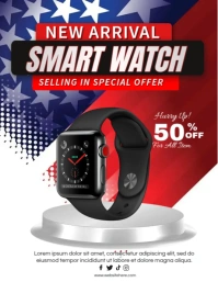Smartwatch Special Offer Flyer (format US Letter) template