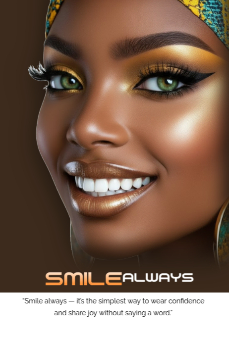 Smile, smile away, smile day, smiling 海报 template