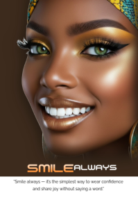 Smile, smile away, smile day, smiling Plakat template