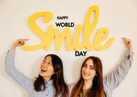 smile day Postkarte template
