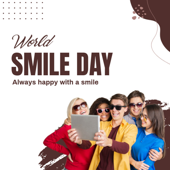 Plantilla de smile day template | PosterMyWall