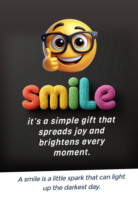 Smile Poster template