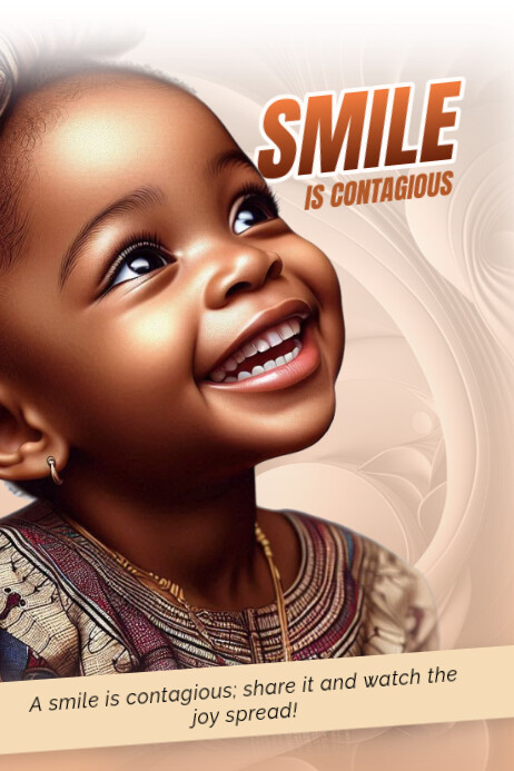 Smile Poster template