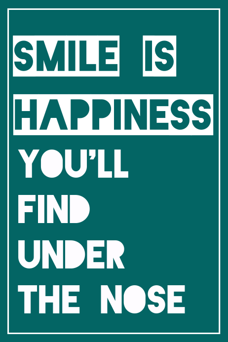 Smile Poster template