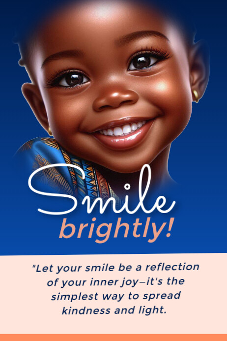 Smile Poster template