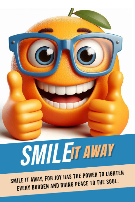 Smile it away Poster template