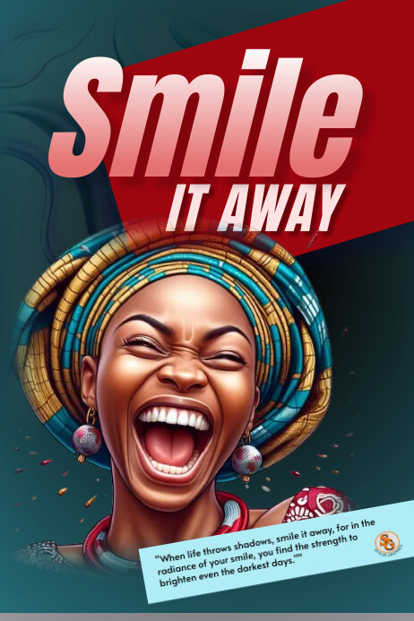 Smile it away Poster template