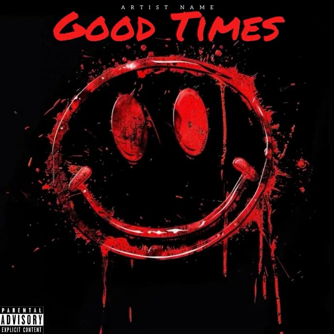 smiley face album cover, rap, rock music, pop Template | PosterMyWall