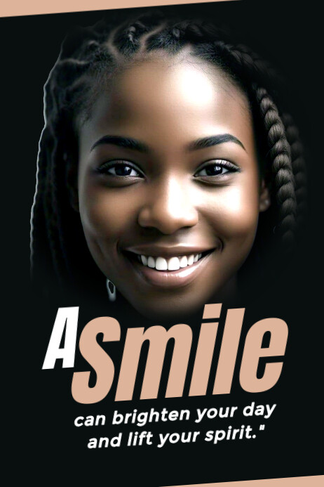 Smiling! Poster template