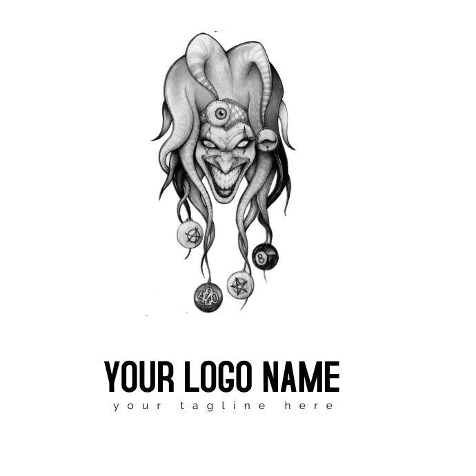 Copy of Smiling jester artwork | PosterMyWall