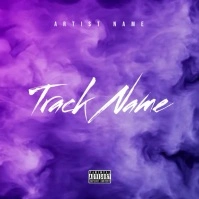 Smoke album cover Pochette d'album template