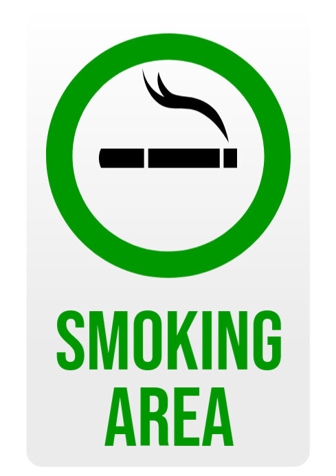 Smoking Area Sign Template | PosterMyWall Smoking Area Sign Template | PosterMyWall