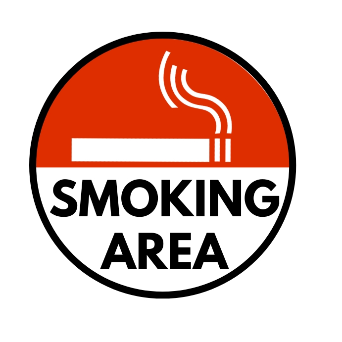 Smoking area sign post Template | PosterMyWall