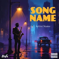 Smooth Jazz Music, Album, Song Cover template