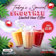 Fioletowy Smoothie Promotion Instagram 帖子 Template