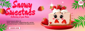 Smoothie Pink Night Video Фотография обложки профиля Facebook template