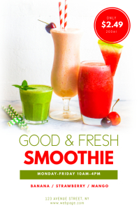 150 Smoothie Customizable Design Templates Postermywall