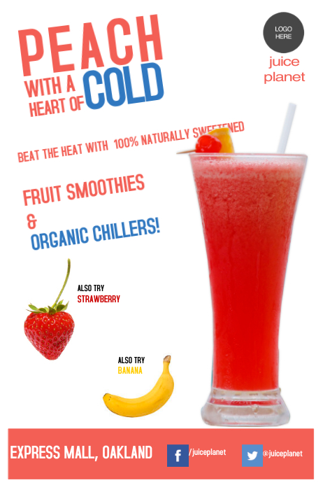 Smoothies Flyer Template Postermywall