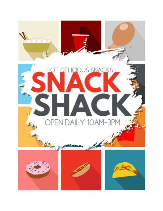 Snacks Template PosterMyWall Snacks Template PosterMyWall
